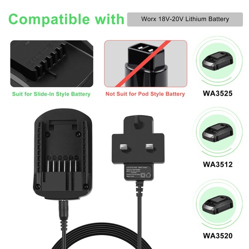 18v 20v charger for worx - 18v/20v,
