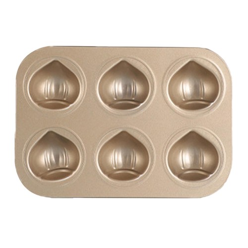 Chestnut shaped muffin - 1x,