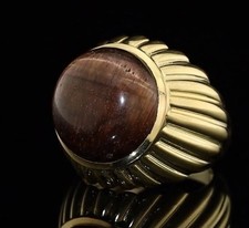 Classy gold plated Tigers Eye