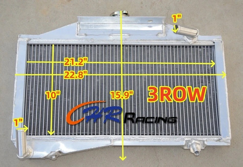 3row aluminum radiator - aluminum,