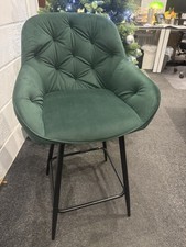 Green Velvet Bar Stools X 4