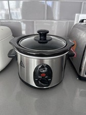 1.5 litre slow cooker Black & silver 
