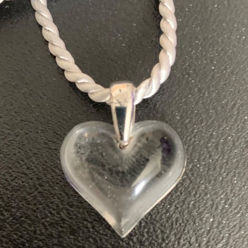 Lalique heart pendant - pendant, necklace