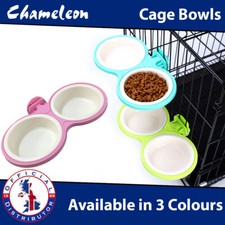Cage Double Pet Bowl Collapsible Bowls  Feeding Bowls Easy Transport