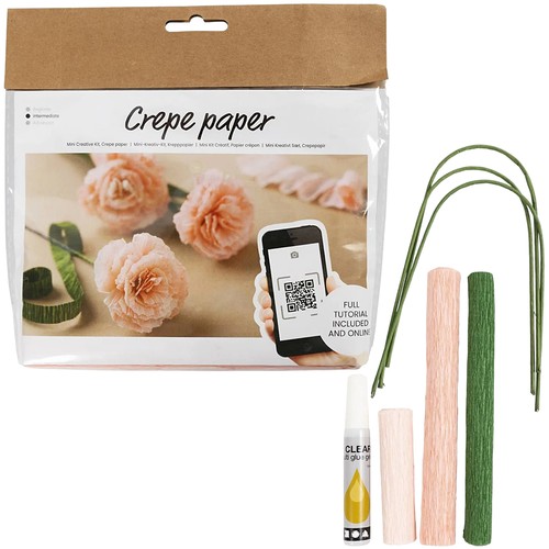 Crepe carnations craft kit - carnations,