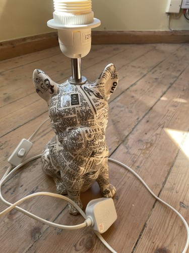 French bulldog lamp - bulldog,