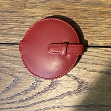 Coach Red Leather Round