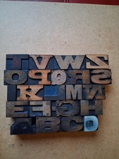 Vintage WOODEN Letterpress