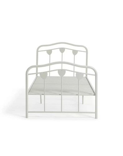 Home hearts single metal bed - hearts,