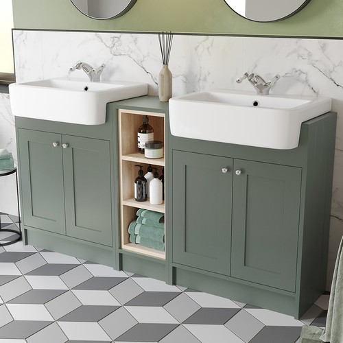 Traditional double vanity - double,