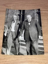 Winston Churchill & Field Marshall Viscount Montgomery original press photograph