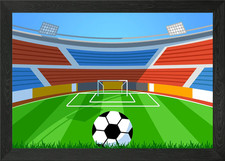 Football Field Framed Wall Art