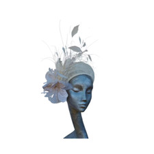 Sassi - Ivory Crown Headband WEDDING ASCOT HAT