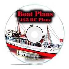 425 RC Remote Control Model Boat Plans, Speedboats, Tugboats, Sailboats DVD