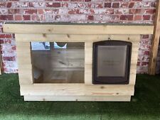 DELIVERED FULLY ASSEMBLED MEDIUM Dog/Cat Kennel ~ Dog House box/ with window