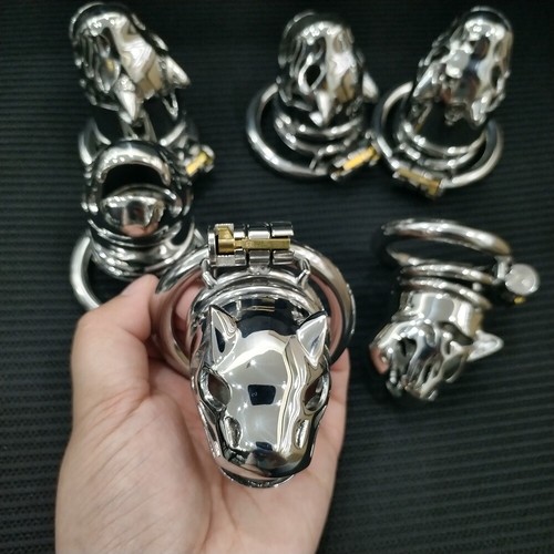 Metal short long chastity cage - metal,