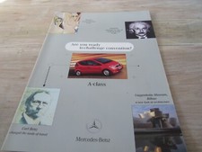 Mercedes A Class sales Brochure June 1998 A140 A160 A170  car