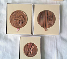 3 x State Of Israel Medals / Medallions (Lot B)
