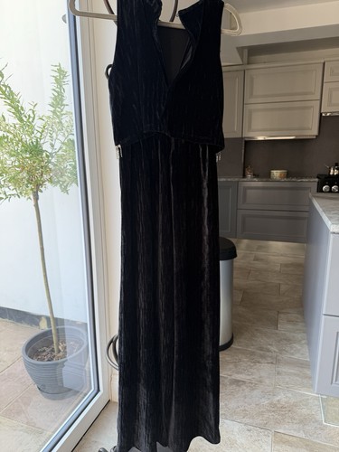 Zara velour jumpsuit occasion - zara,