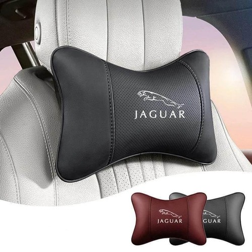 Jaguar leather neck pillow - leather,