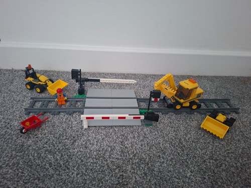 Lego railway crossing - railway,