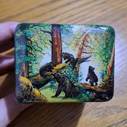 Vintage russian lacquer ware - vintage,