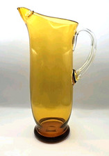 Vintage Amber Glass Tall