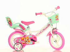 Paw Patrol Kids Bicycle Stabilisers Basket Pink 12" Skye Childrens Bike 3-5 Yrs