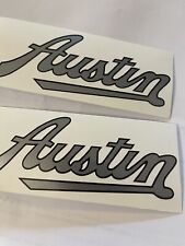 AUSTIN PATHFINDER PEDAL CAR STICKERS x 2 ALSO J40 SILVER / BLACK HIGH QUALITY ￼