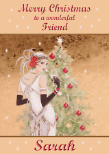 art deco A5 personalised