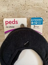 Womens Peds Black Low Cut