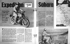 Original Old Vintage Print Motor Cycle 1963 Sidecar Peter Fraser Stuart-White