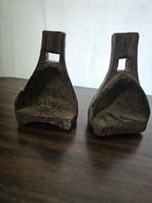 Pair of Vintage Wooden Saddle