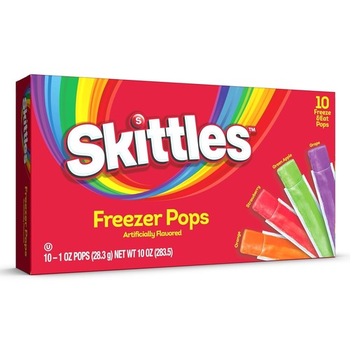 Skittles fat free freezer bars - freezer,