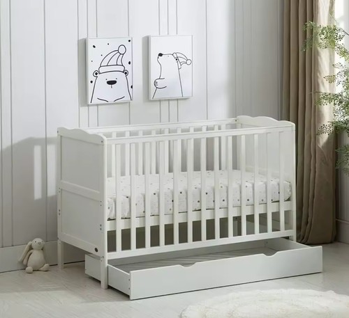 Mcc direct wooden baby cot - wooden,