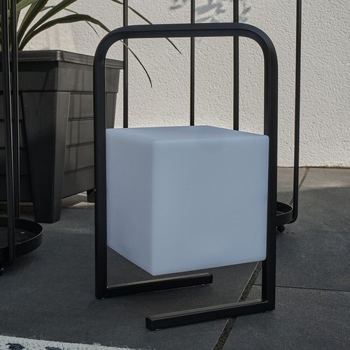 Cube table lamp outdoor - cube, colour