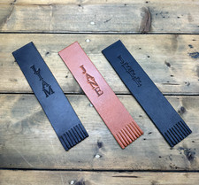 Personalised Book Mark - Full Grain Buffalo Leather Monogramed Gift idea UK made