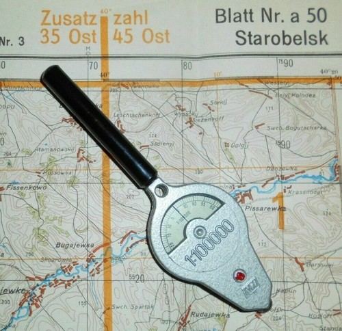 German wwii map - german, distance