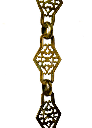 Antique chain victorian brass - antique,