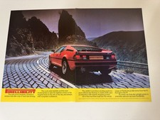 Original E26 BMW M1 Coupe Pirelli Tyres Magazine Advert Poster Garage Retro