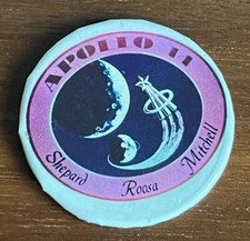 Apollo 14 Vintage Badge - Shepherd, Roosa, Mitchell