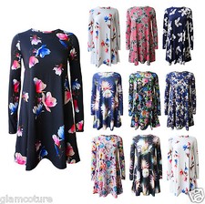 Womens Printed Swing Dress