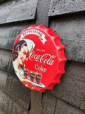 Wall Art/sign Coca-Cola Lady