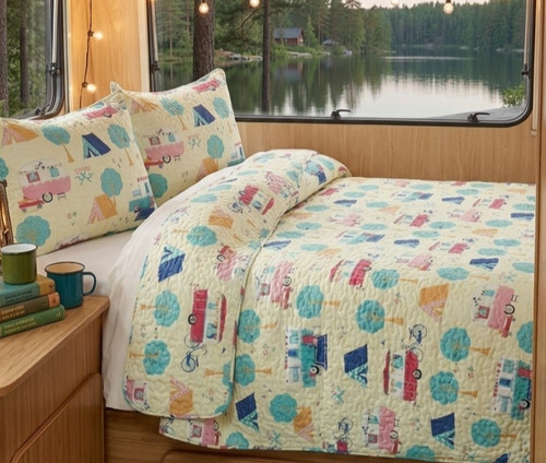 Caravan themed quilted - caravan,