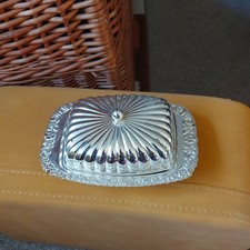 Vintage Silver Plated Butter