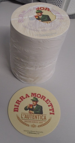 Birra moretti beer mats 100 - birra,