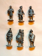 WESTAIR ROMAN MILITARY METAL FIGURES  SET OF SIX 40mm PEWTER FINISH - UNBOXED