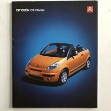 Citroen C3 Pluriel Car Sales Brochure 2003 French en langue française