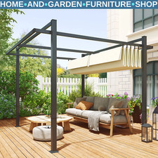 Metal Pergola Gazebo Garden