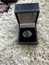 Korite Sterling Silver And Rare Ammolite Ring